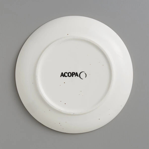 Sample - Acopa Keystone 7" Vanilla Bean Stoneware Coupe Plate 3 Sample - Acopa Keystone 7" Vanilla Bean Stoneware Coupe Plate - Image 3
