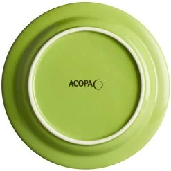 Alternative view of Sample - Acopa Capri 7" Bamboo Green Stoneware Plate