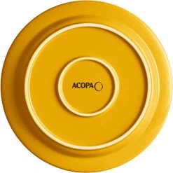 Acopa Capri 9" Mango Orange Stoneware Plate - 12/Case -Acopa Sales 2102124
