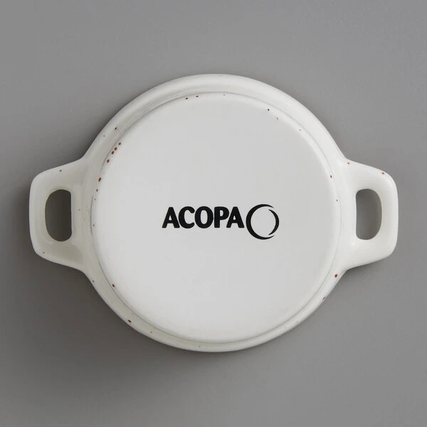 Sample - Acopa Keystone 8 Oz. Vanilla Bean Stoneware Mini Casserole Dish With Lid 4 Sample - Acopa Keystone 8 Oz. Vanilla Bean Stoneware Mini Casserole Dish With Lid - Image 4