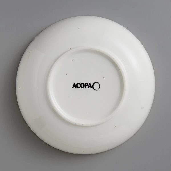 Sample - Acopa Keystone 8" Vanilla Bean Stoneware Coupe Low Bowl 3 Sample - Acopa Keystone 8" Vanilla Bean Stoneware Coupe Low Bowl - Image 3