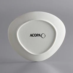 Acopa Nova 7 1/4" Cream White Organic Coupe Stoneware Plate - 36/Case -Acopa Sales 2102160