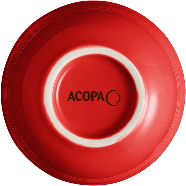 Acopa Capri 8 Oz. Passion Fruit Red Stoneware Bouillon - 12/Pack 3 Acopa Capri 8 Oz. Passion Fruit Red Stoneware Bouillon - 12/Pack - Image 3