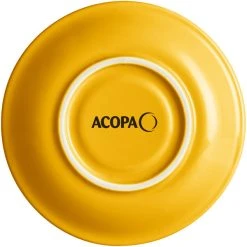 Alternative view of Sample - Acopa Capri 6" Mango Orange China Saucer