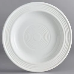 Sample - Acopa Capri 6 1/8" Coconut White Stoneware Plate
