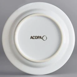 Alternative view of Sample - Acopa Capri 6 1/8" Coconut White Stoneware Plate