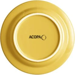 Alternative view of Sample - Acopa Capri 6 1/8" Citrus Yellow Stoneware Plate