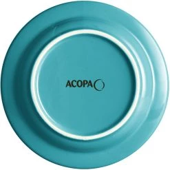 Alternative view of Sample - Acopa Capri 6 1/8" Caribbean Turquoise Stoneware Plate