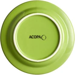 Alternative view of Sample - Acopa Capri 6 1/8" Bamboo Green Stoneware Plate