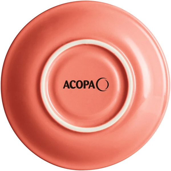 Sample - Acopa Capri 6" Coral Reef China Saucer 2 Sample - Acopa Capri 6" Coral Reef China Saucer - Image 2