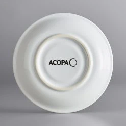 Alternative view of Sample - Acopa Capri 6" Coconut White China Saucer