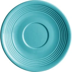 Sample - Acopa Capri 6" Caribbean Turquoise China Saucer