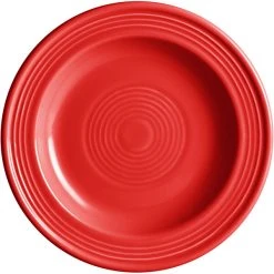Sample - Acopa Capri 6 1/8" Passion Fruit Red Stoneware Plate