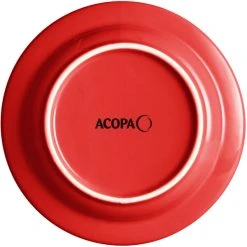 Alternative view of Sample - Acopa Capri 6 1/8" Passion Fruit Red Stoneware Plate