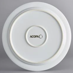 Acopa Capri 10" Coconut White Stoneware Plate - 12/Case -Acopa Sales 2103328
