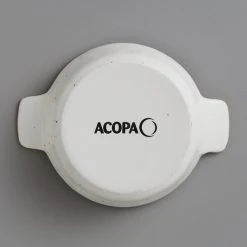 Sample - Acopa Keystone 6 Oz. Vanilla Bean Stoneware Mini Casserole Dish With Handles -Acopa Sales 2103527