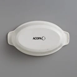 Sample - Acopa Keystone 18 Oz. Vanilla Bean Stoneware Oval Baker / Casserole Dish 7 Sample - Acopa Keystone 18 Oz. Vanilla Bean Stoneware Oval Baker / Casserole Dish -Acopa Sales 2103625