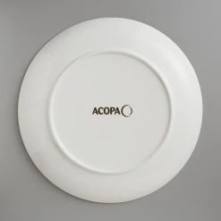 Sample - Acopa Keystone 12 1/2" Vanilla Bean Stoneware Coupe Plate 8 Sample - Acopa Keystone 12 1/2" Vanilla Bean Stoneware Coupe Plate -Acopa Sales 2103641