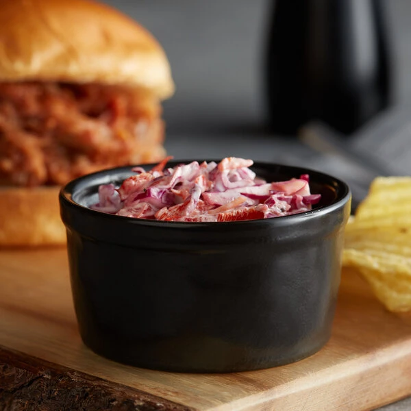 Acopa Keystone 4 Oz. Caldera Stoneware Ramekin - 6/Case 1 Acopa Keystone 4 Oz. Caldera Stoneware Ramekin - 6/Case