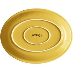 Sample - Acopa Capri 13 3/4" X 10 1/2" Citrus Yellow Oval Stoneware Coupe Platter 7 Sample - Acopa Capri 13 3/4" X 10 1/2" Citrus Yellow Oval Stoneware Coupe Platter -Acopa Sales 2134708