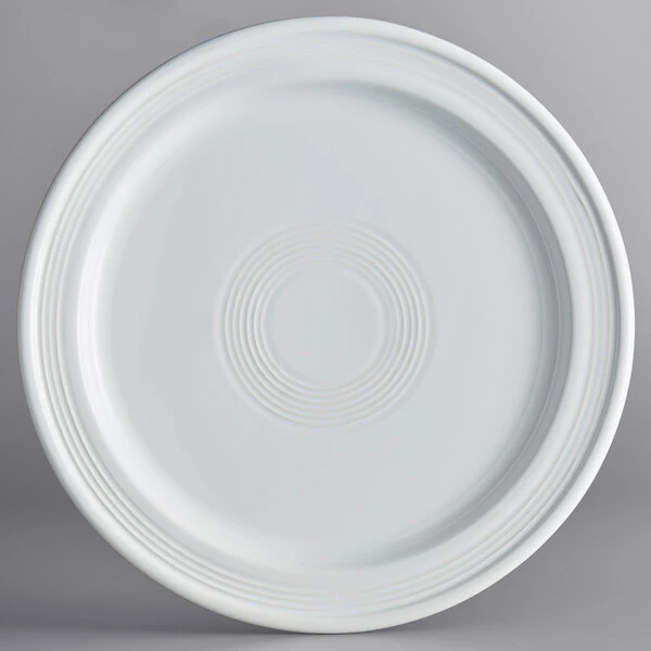 Sample - Acopa Capri 10" Coconut White Stoneware Plate 2 Sample - Acopa Capri 10" Coconut White Stoneware Plate - Image 2