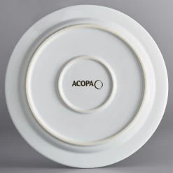 Sample - Acopa Capri 9" Coconut White Stoneware Plate 7 Sample - Acopa Capri 9" Coconut White Stoneware Plate -Acopa Sales 2135963