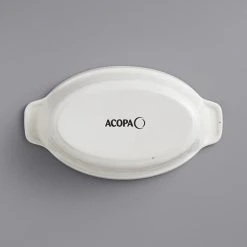 Acopa Keystone 18 Oz. Vanilla Bean Stoneware Oval Baker / Casserole Dish - 6/Case 7 Acopa Keystone 18 Oz. Vanilla Bean Stoneware Oval Baker / Casserole Dish - 6/Case -Acopa Sales 2140468