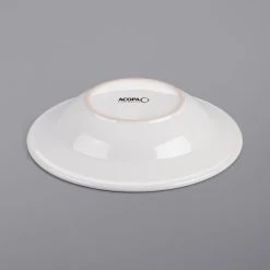 Acopa 16 Oz. Bright White Wide Rim Rolled Edge Rim Stoneware Soup And Pasta Bowl - 12/Case 5 Acopa 16 Oz. Bright White Wide Rim Rolled Edge Rim Stoneware Soup And Pasta Bowl - 12/Case -Acopa Sales 2142162