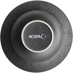 Acopa Heika 70 Oz. Black Matte Textured Wide Rim Stoneware Pasta Bowl - 6/Case -Acopa Sales 2161478