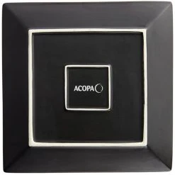 Acopa 10" Matte Black Square Stoneware Plate - 12/Case 7 Acopa 10" Matte Black Square Stoneware Plate - 12/Case -Acopa Sales 2168541