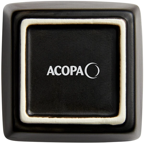 Acopa 4 Oz. Matte Black Square Stoneware Sauce Cup - 36/Case 3 Acopa 4 Oz. Matte Black Square Stoneware Sauce Cup - 36/Case - Image 3