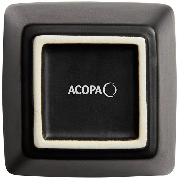 Acopa 6 Oz. Matte Black Square Stoneware Bouillon Cup - 36/Case 3 Acopa 6 Oz. Matte Black Square Stoneware Bouillon Cup - 36/Case - Image 3