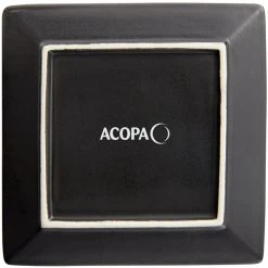 Acopa 5" Matte Black Square Stoneware Plate - 8/Pack 7 Acopa 5" Matte Black Square Stoneware Plate - 8/Pack -Acopa Sales 2168854