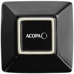 Acopa 18 Oz. Glossy Black Square Stoneware Bowl - 6/Pack 7 Acopa 18 Oz. Glossy Black Square Stoneware Bowl - 6/Pack -Acopa Sales 2173380