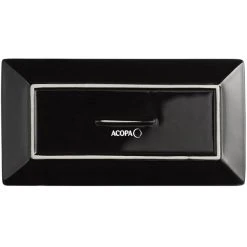 Acopa 8 1/2" X 4 1/2" Glossy Black Rectangular Stoneware Platter - 6/Pack 7 Acopa 8 1/2" X 4 1/2" Glossy Black Rectangular Stoneware Platter - 6/Pack -Acopa Sales 2178958