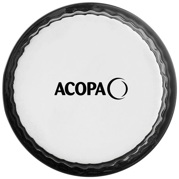 Acopa 2.5 Oz. Glossy Black Fluted Stoneware Ramekin - 48/Case 3 Acopa 2.5 Oz. Glossy Black Fluted Stoneware Ramekin - 48/Case - Image 3