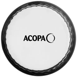 Acopa 2.5 Oz. Glossy Black Fluted Stoneware Ramekin - 12/Pack -Acopa Sales 2180639