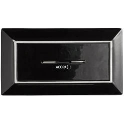 Acopa 13" X 7 1/4" Glossy Black Rectangular Stoneware Platter - 3/Pack 8 Acopa 13" X 7 1/4" Glossy Black Rectangular Stoneware Platter - 3/Pack -Acopa Sales 2184530