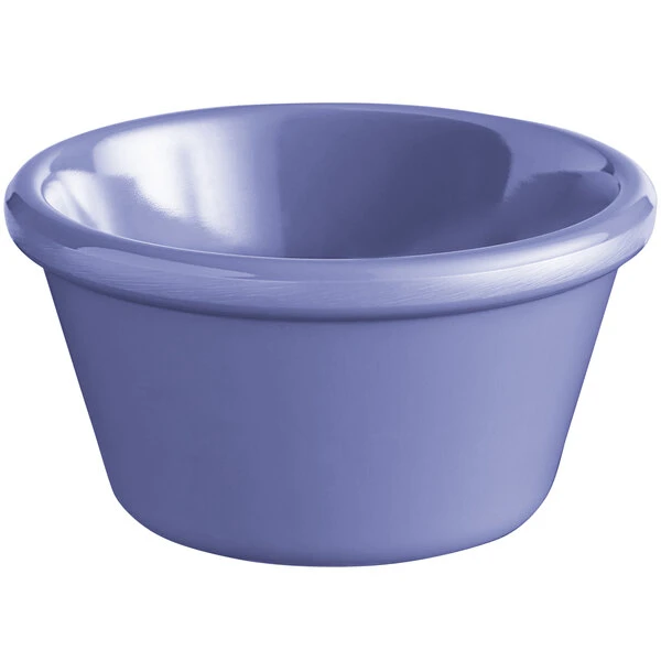 Acopa Foundations 4 Oz. Purple Smooth Melamine Ramekin - 12/Case 2 Acopa Foundations 4 Oz. Purple Smooth Melamine Ramekin - 12/Case - Image 2