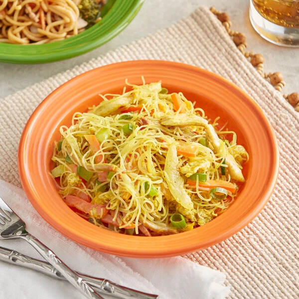 Acopa Capri 7" Valencia Orange Stoneware Plate - 24/Case 1 Acopa Capri 7" Valencia Orange Stoneware Plate - 24/Case