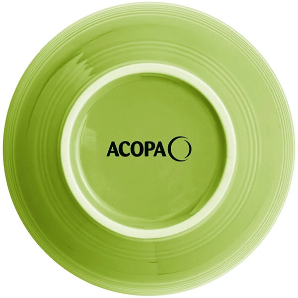 Acopa Capri 19 Oz. Bamboo Green Stoneware Bistro Bowl - 12/Case 3 Acopa Capri 19 Oz. Bamboo Green Stoneware Bistro Bowl - 12/Case - Image 3