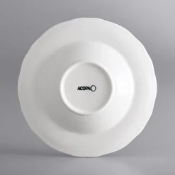 Sample - Acopa Condesa 11 Oz. Pearl White Scalloped Wide Rim Porcelain Bowl 7 Sample - Acopa Condesa 11 Oz. Pearl White Scalloped Wide Rim Porcelain Bowl -Acopa Sales 2221606