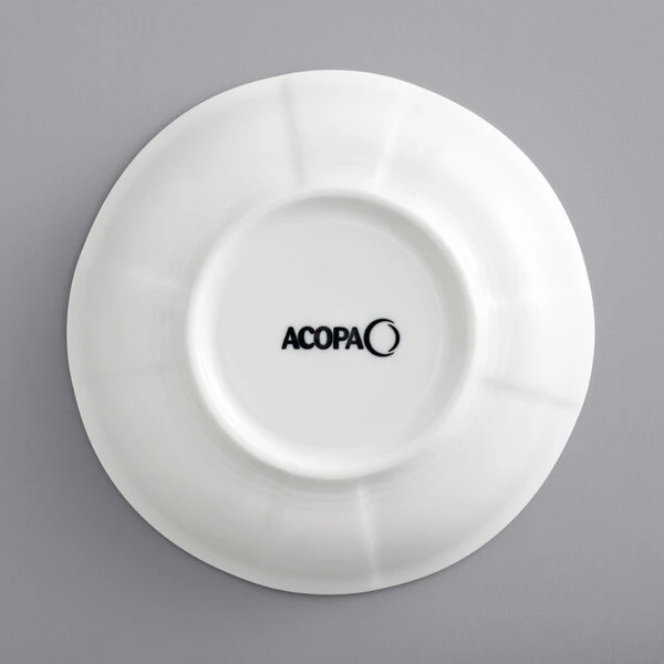 Sample - Acopa Condesa 5.5 Oz. Pearl White Scalloped Porcelain Fruit Dish 3 Sample - Acopa Condesa 5.5 Oz. Pearl White Scalloped Porcelain Fruit Dish - Image 3