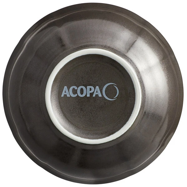 Sample - Acopa Condesa 8 Oz. Matte Finish Armor Gray Scalloped Porcelain Bouillon Cup 3 Sample - Acopa Condesa 8 Oz. Matte Finish Armor Gray Scalloped Porcelain Bouillon Cup - Image 3