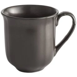 Alternative view of Sample - Acopa Condesa 12 Oz. Matte Finish Armor Gray Scalloped Porcelain Mug