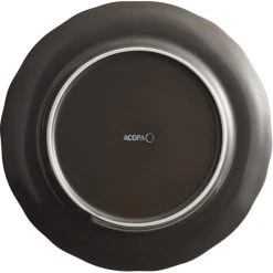 Sample - Acopa Condesa 10 1/2" Matte Finish Armor Gray Scalloped Wide Rim Porcelain Plate 7 Sample - Acopa Condesa 10 1/2" Matte Finish Armor Gray Scalloped Wide Rim Porcelain Plate -Acopa Sales 2221658