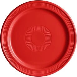 Alternative view of Sample - Acopa Capri 10" Passion Fruit Red Stoneware Plate