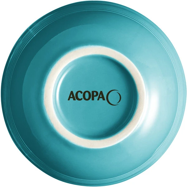 Acopa Capri 8 Oz. Caribbean Turquoise Stoneware Bouillon - 36/Case 3 Acopa Capri 8 Oz. Caribbean Turquoise Stoneware Bouillon - 36/Case - Image 3