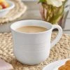 Acopa Capri 8 Oz. Coconut White Stoneware Cup - 12/Pack