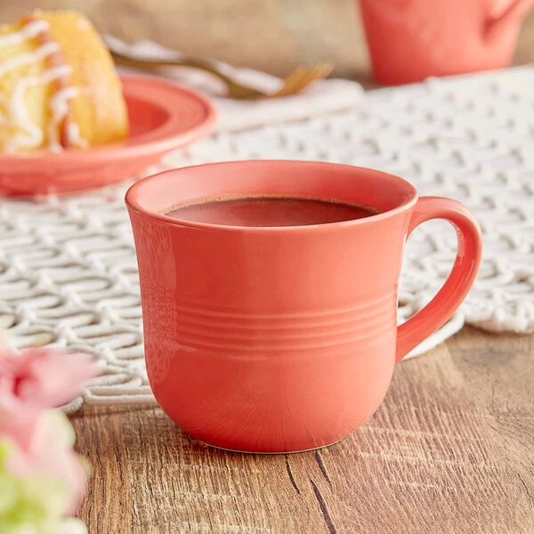 Acopa Capri 8 Oz. Coral Reef Stoneware Cup - 36/Case 1 Acopa Capri 8 Oz. Coral Reef Stoneware Cup - 36/Case